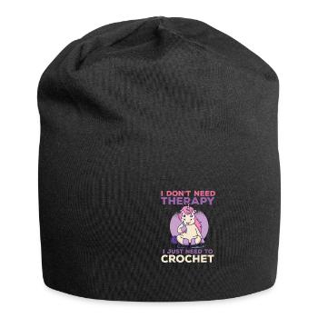 Je n’ai pas besoin de thérapie, j’ai juste besoin d’un - Bonnet en jersey - noir - Devant