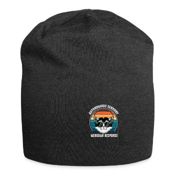Autonomes sensorisches Meridian -Reaktion ASMR -Th - Jersey-Beanie - Anthrazit - Vorne