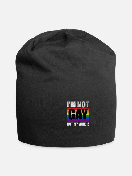 Ich bin nicht schwul, aber meine Frau ist lustig L - Jersey-Beanie - Schwarz