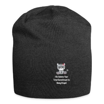 Ich bewundere Ihr Engagement lustiger sarkastisch - Jersey-Beanie - Anthrazit - Vorne