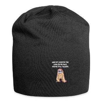 Despite my appearance, you're still talking funny - Jersey Beanie - black - Front