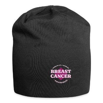 Mari d’une survivante du cancer du sein Vintage Avars - Bonnet en jersey - noir - Devant