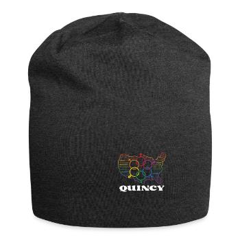 Quincy Pride Month Pride Flag LGBT Community LGBTQ - Jersey-Beanie - Anthrazit - Vorne
