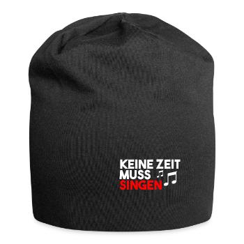 Singen Sänger Gesang Chor Alt Tenor Geschenk - Jersey-Beanie - Schwarz - Vorne