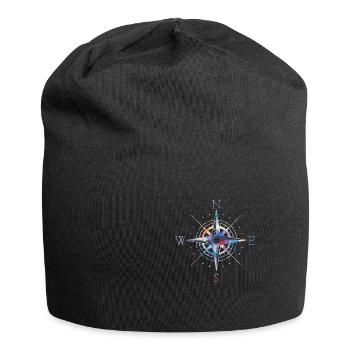 Compass voilier voilier voilier cadeau - Bonnet en jersey - noir - Devant