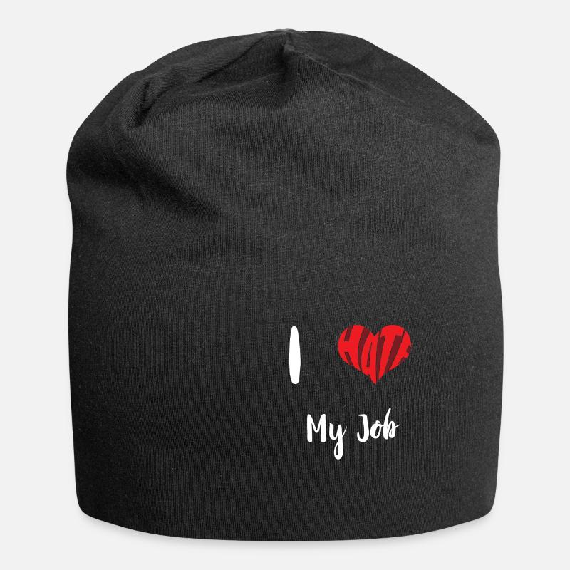 Hate My Job Stop Hate Anti Hate - Jersey Beanie - black