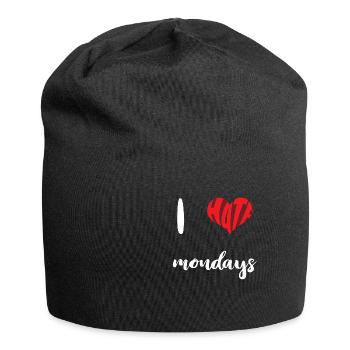 Hate Mondays Stoppt Hass Anti Hass - Jersey-Beanie - Schwarz - Vorne