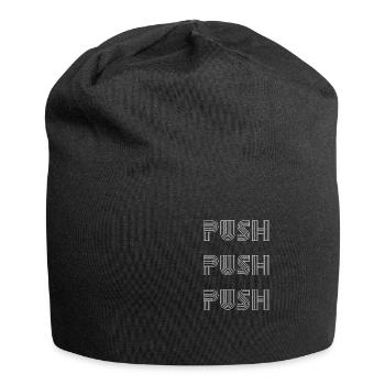 Push Push Push Motivational - Jersey Beanie - black - Front