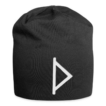 Futhark Alphabet runique Thurisaz - Bonnet en jersey - noir - Devant