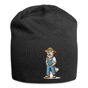 Cute Dog Farmer - Jersey-Beanie - Schwarz - Vorne
