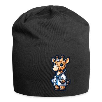 Cute Giraffe Doctor - Jersey-Beanie - Schwarz - Vorne