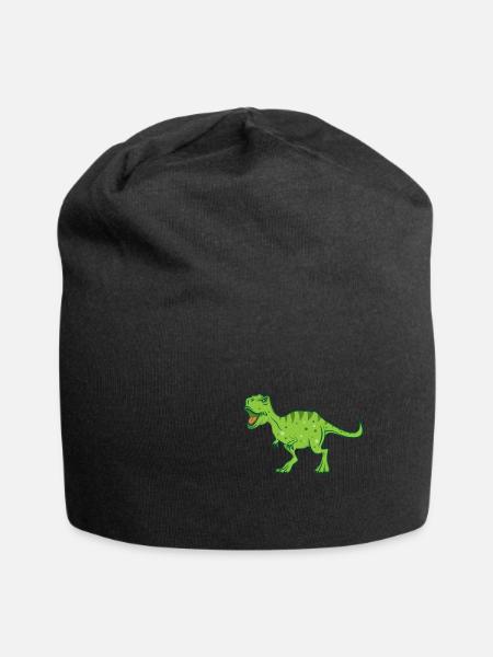 Dinosaurier Party Tyrannosaurus Rex Dino Geschenk - Jersey-Beanie - Schwarz