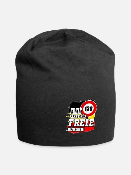 FREIE FAHRT FÜR FREIE BÜRGER Kein Tempolimit - Jersey-Beanie - Schwarz