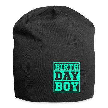 Cadeau d'anniversaire garçon anniversaire garçon - Bonnet en jersey - noir - Devant