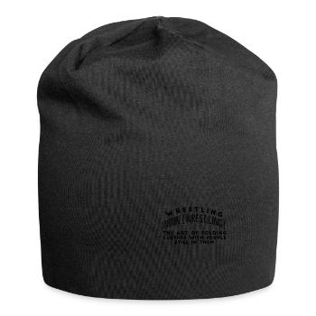 Lutte noun L’art de plier des vêtements avec - Bonnet en jersey - noir - Devant
