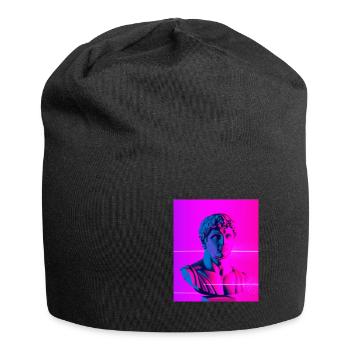 Vaporwave Statue Buste romain - Bonnet en jersey - noir - Devant