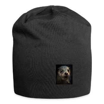 Creepy Otter Creature Spooky Zombie Otter - Bonnet en jersey - noir - Devant