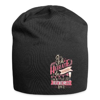 Ich heirate die anderen Feiern JGA Frauen - Jersey-Beanie - Schwarz - Vorne