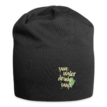 safe water drink caipi Caipirinha Sprüche Geschenk - Jersey-Beanie - Schwarz - Vorne