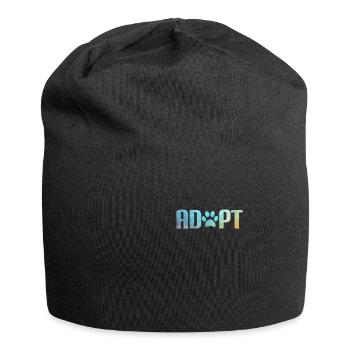 Adopter Dog Paw Funny Dog Lover Shelter Rescue - Bonnet en jersey - noir - Devant