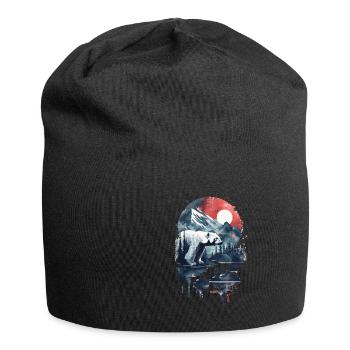 Polar Bär - Jersey-Beanie - Schwarz - Vorne