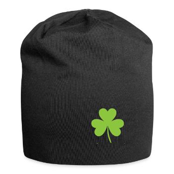 kleeblatt - Jersey-Beanie - Schwarz - Vorne