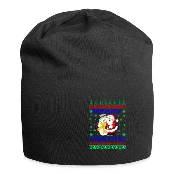 MERRY CHRISTMAS - Jersey Beanie - black - Front