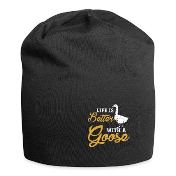 Oie - Bonnet en jersey - noir - Devant