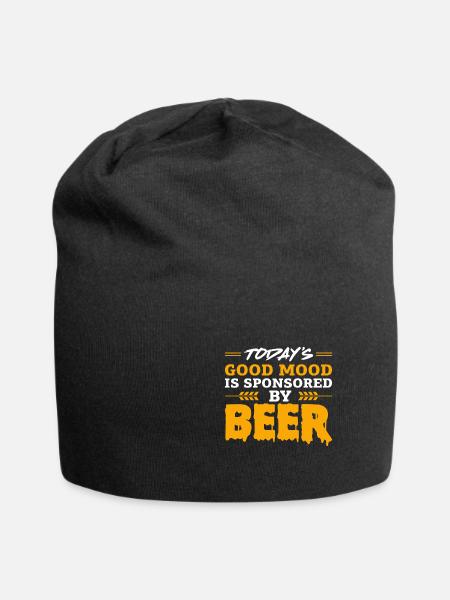 Gute Stimmung - Jersey-Beanie - Schwarz