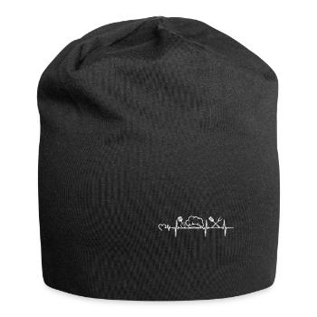 Cooking heartbeat - Jersey-Beanie - Schwarz - Vorne