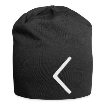 Futhark Alphabet runique Kaunaz - Bonnet en jersey - noir - Devant
