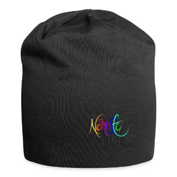 Namaste Regenbogen - Jersey-Beanie - Schwarz - Vorne
