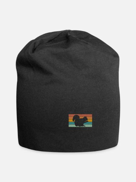 Eichhörnchen - Jersey-Beanie - Schwarz
