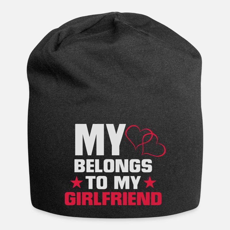 MON COEUR APPARTIENT À MON AMI ! - Bonnet en jersey - noir