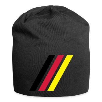 german stripe flag - Jersey-Beanie - Schwarz - Vorne