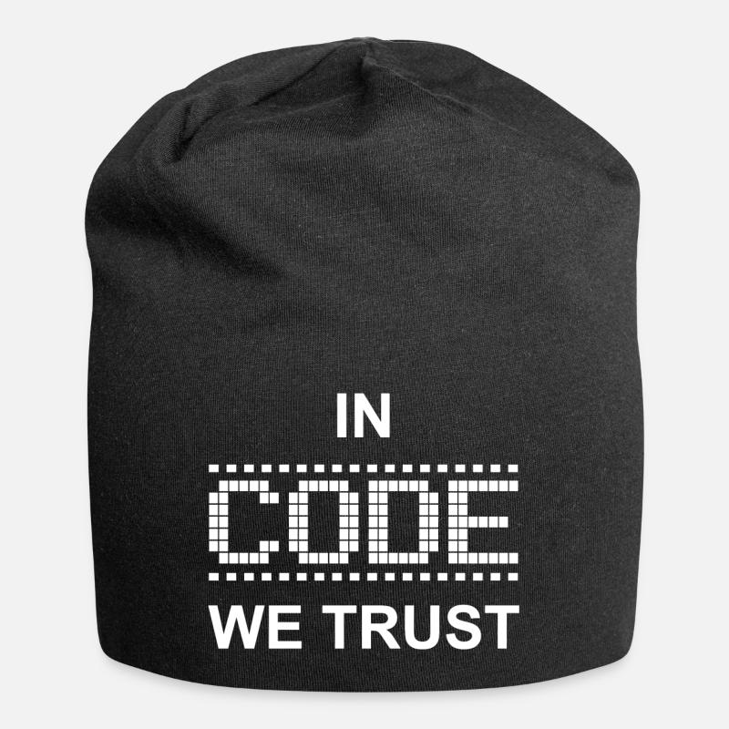 CODE - Bonnet en jersey - noir