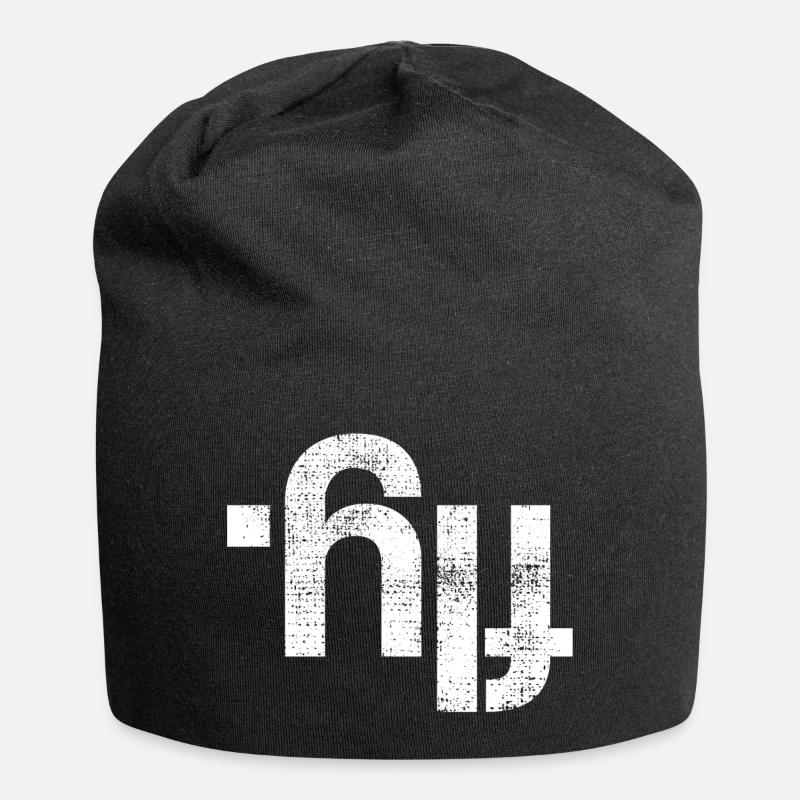 Fliegen - Jersey-Beanie - Schwarz