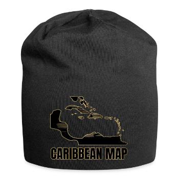 CARIBBEAN Map - Jersey Beanie - black - Front
