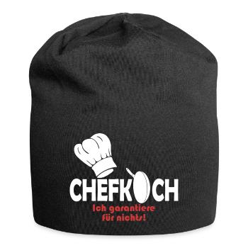 Chefkoch - Jersey-Beanie - Schwarz - Vorne