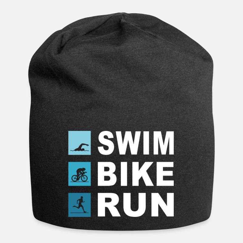 Triathlon - Bonnet en jersey - noir