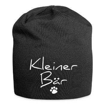 Partnershirts Familie Eltern - kleiner Bär - Jersey-Beanie - Schwarz - Vorne