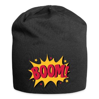 Boom - Jersey-Beanie - Schwarz - Vorne