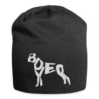Boxer dog - Jersey Beanie - black - Front