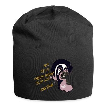Nina simone - Bonnet en jersey - noir - Devant