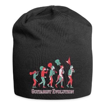 Guitarist Evolution Music Rock Guitarist - Jersey Beanie - black - Front