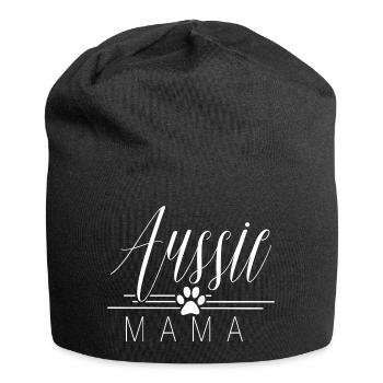 Australien Shepherd Aussie Mama - Bonnet en jersey - noir - Devant