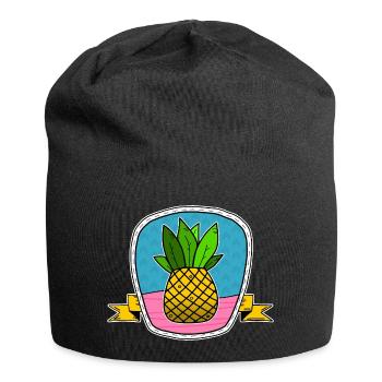 Pineapple Shield - Jersey Beanie - black - Front