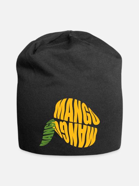 Mango - Jersey-Beanie - Schwarz