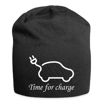 Electric Car E-mobility Hybrid - Jersey Beanie - black - Front