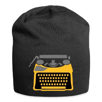 machine ecrire - Bonnet en jersey - noir - Devant